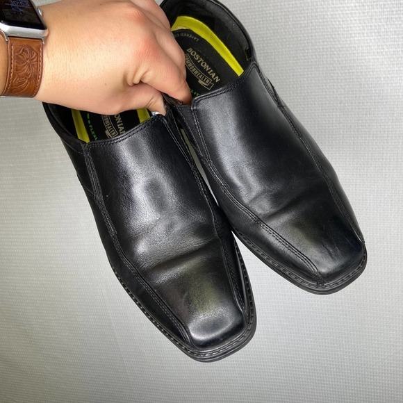 Bostonian | Black Slide On Dress Shoes 9.5 - Picture 2 of 5